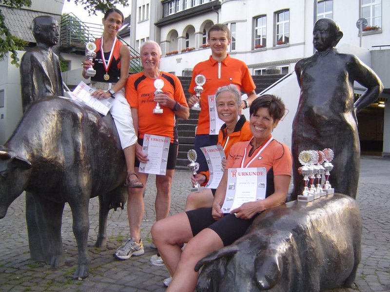 v. l. Laura Routaboul de Brüchert-Pastor, Lothar  Niemann, Till Pastor, Sabine Steinau und Anne Heibing