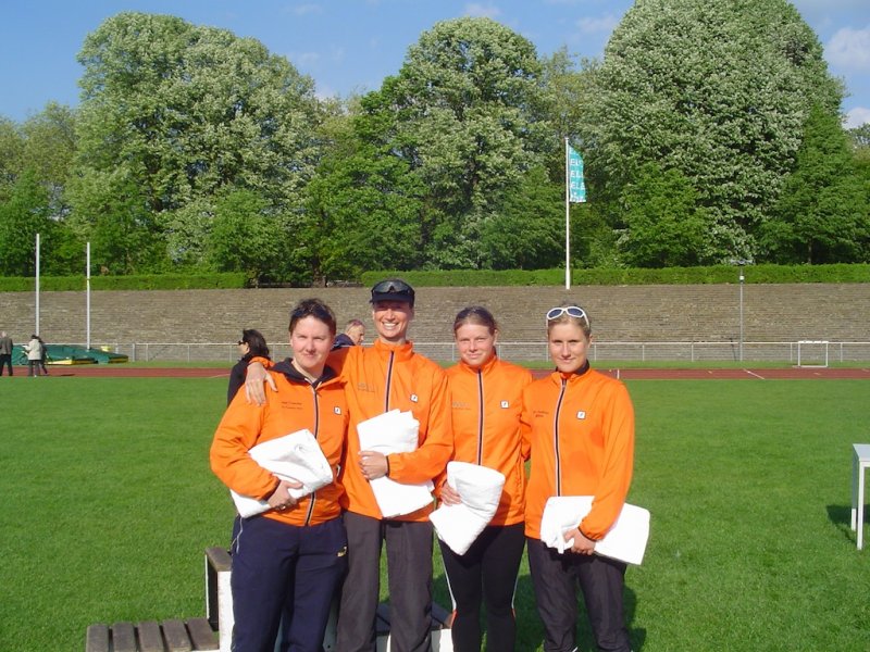 NRW-Liga: v.l.n.r. Anke Libuda, Conny Dauben, Marietta Herrmann, Lea Erlemann