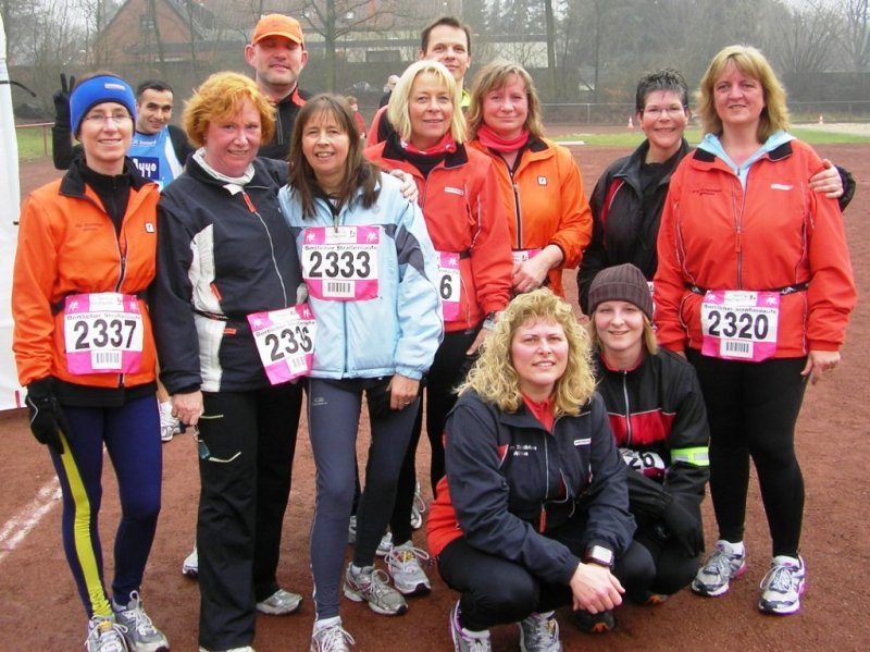 Gute Stimmung im Ziel - 7,5 km gut geschafft!