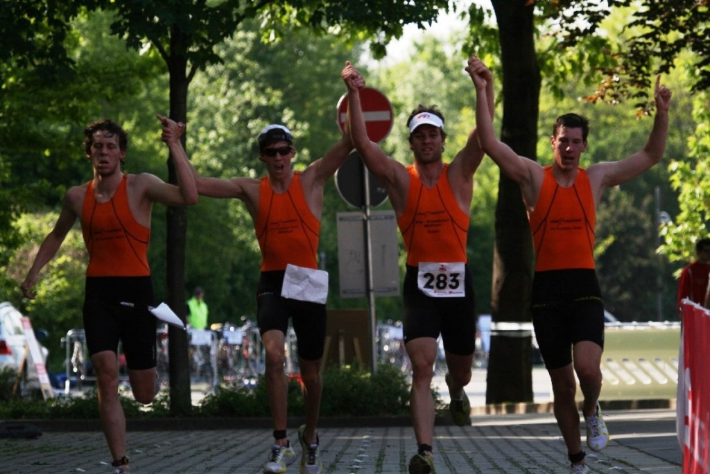 So sehen Sieger aus: Paul, Tim, Stefan und Christian