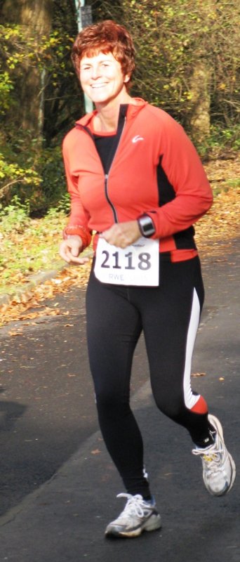 Lächelnd ins Ziel: Birgit Jäger