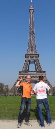 Ziel auf dem Eiffelturm