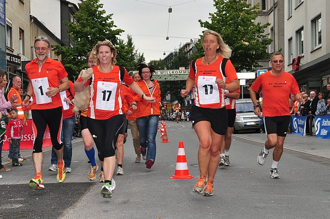 Gemeinsamer Zieleinlauf!