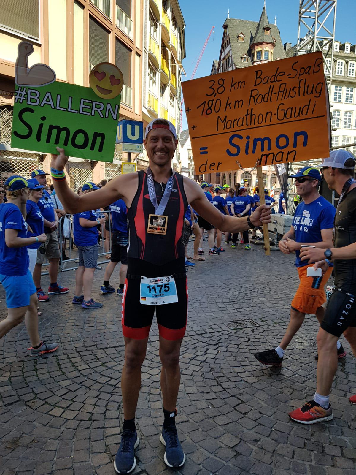 Simon im Ziel2018