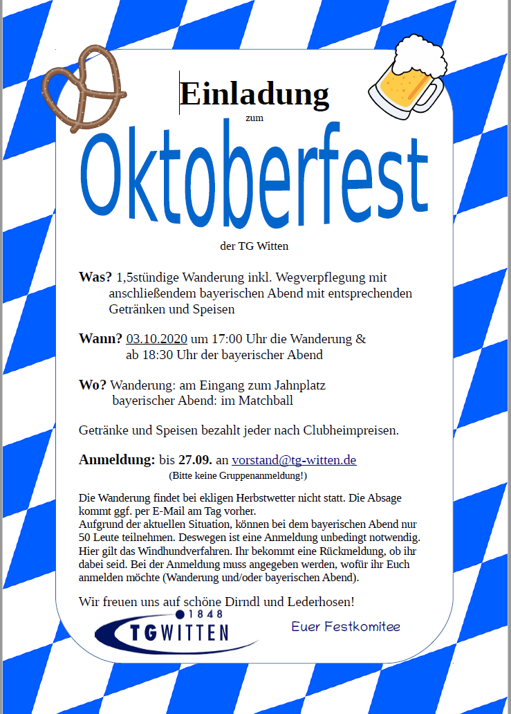 TG Witten Oktoberfest 
