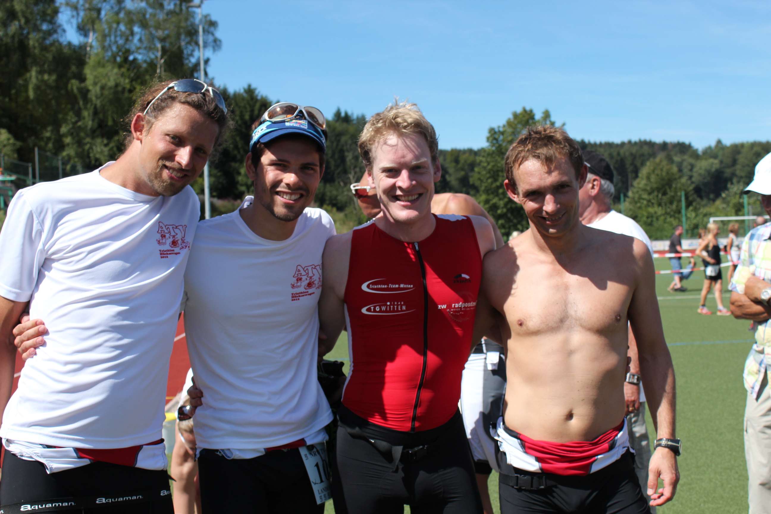Siegreich in Hückeswagen: Jan Müller, Alexander Seuser, Jens Noritzsch, Stephan Stolecki (v.l.n.r.) alt