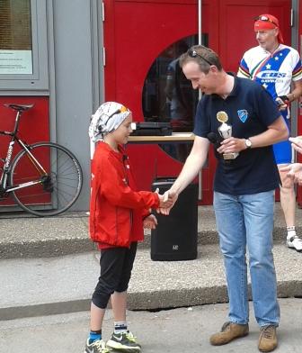 Ein Pokal für 50 km Rad!